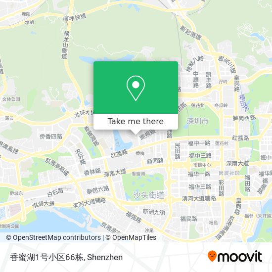 香蜜湖1号小区66栋 map