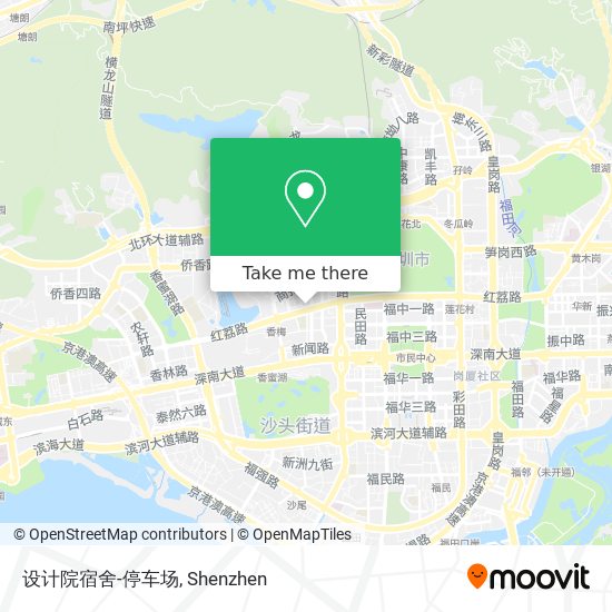 设计院宿舍-停车场 map