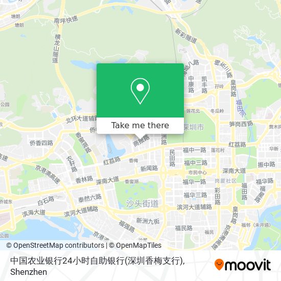 中国农业银行24小时自助银行(深圳香梅支行) map