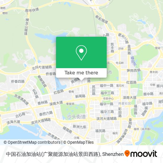 中国石油加油站(广聚能源加油站景田西路) map