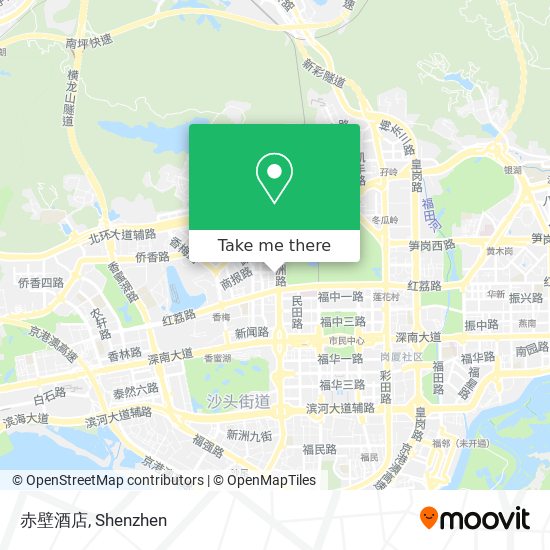 赤壁酒店 map