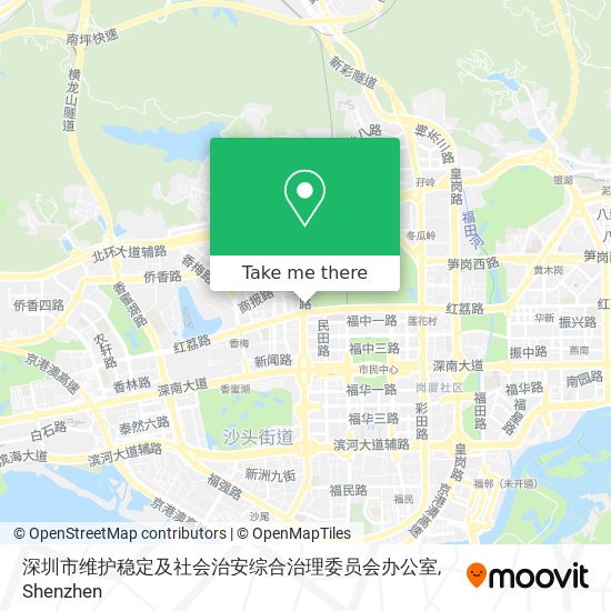 深圳市维护稳定及社会治安综合治理委员会办公室 map