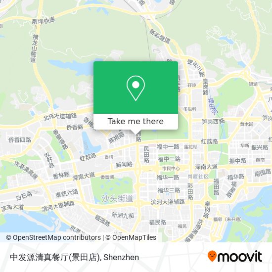 中发源清真餐厅(景田店) map