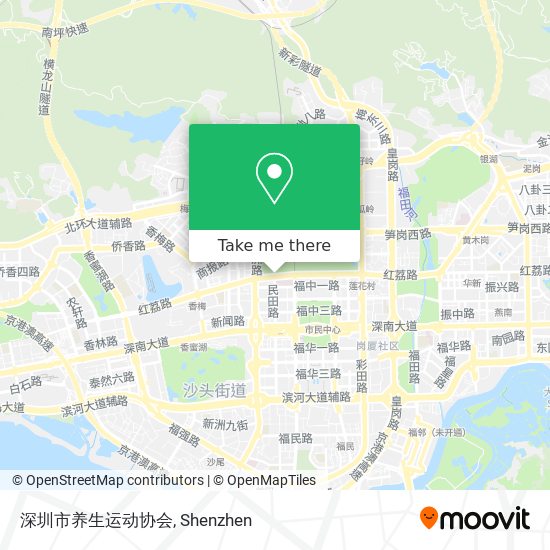 深圳市养生运动协会 map