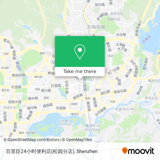 百里臣24小时便利店(松园分店) map