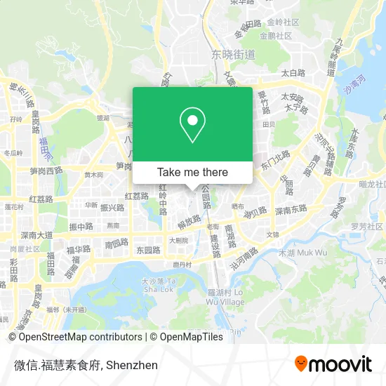微信.福慧素食府 map