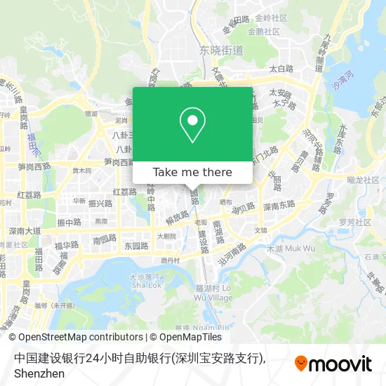 中国建设银行24小时自助银行(深圳宝安路支行) map