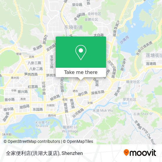 全家便利店(洪湖大厦店) map