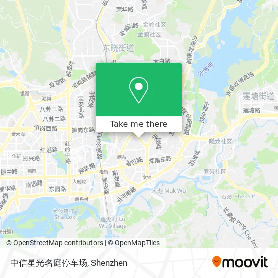 中信星光名庭停车场 map