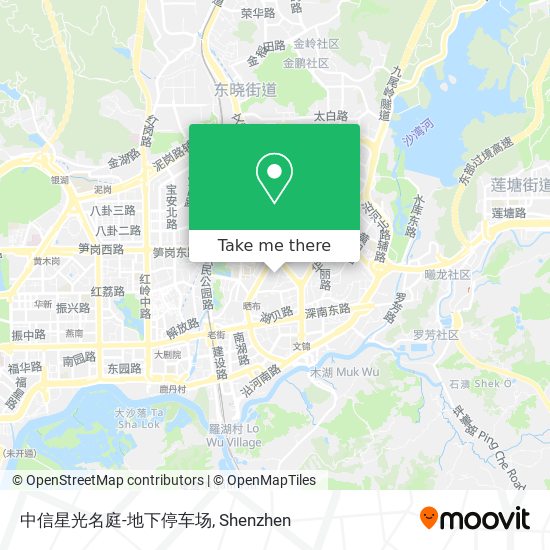 中信星光名庭-地下停车场 map