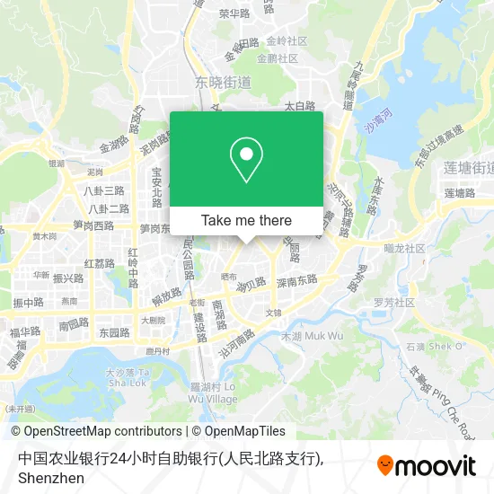 中国农业银行24小时自助银行(人民北路支行) map