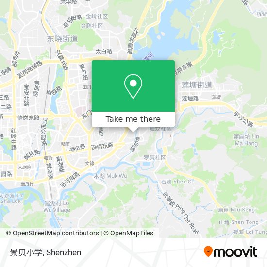景贝小学 map