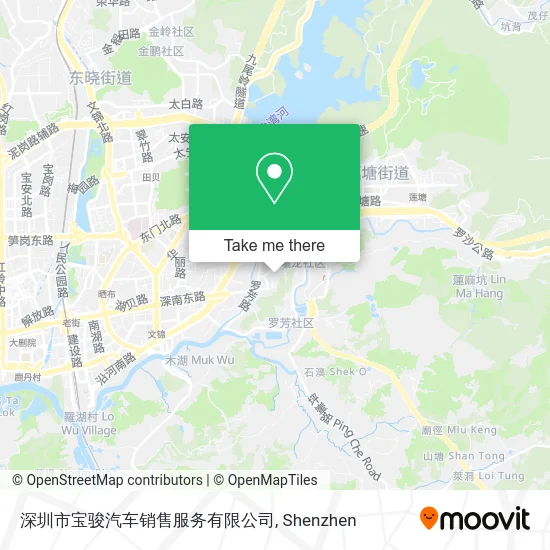 深圳市宝骏汽车销售服务有限公司 map