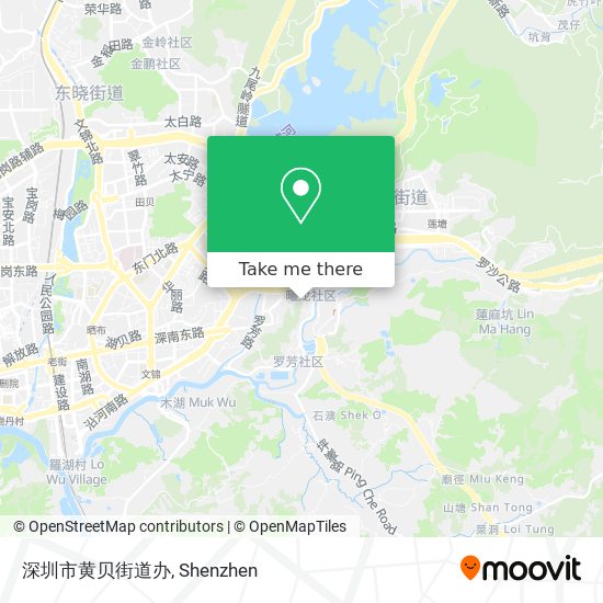 深圳市黄贝街道办 map