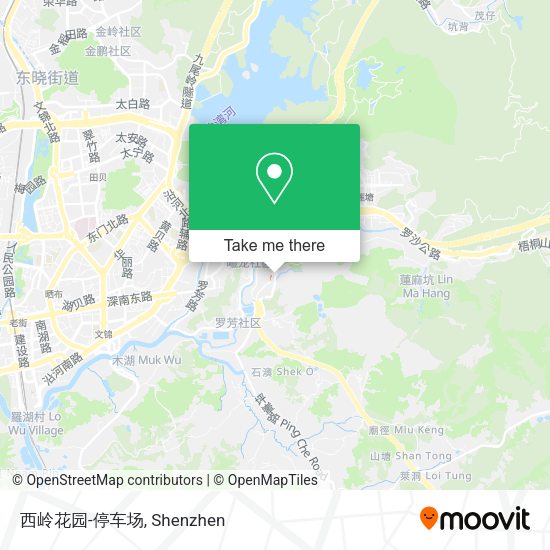 西岭花园-停车场 map