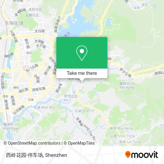 西岭花园-停车场 map