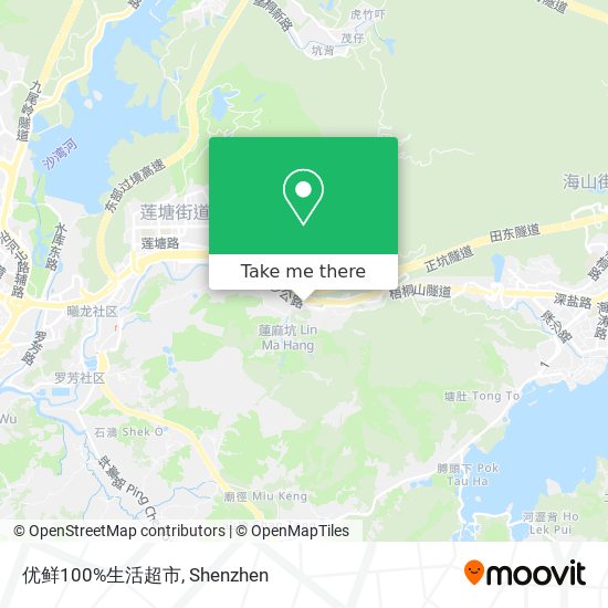 优鲜100%生活超市 map