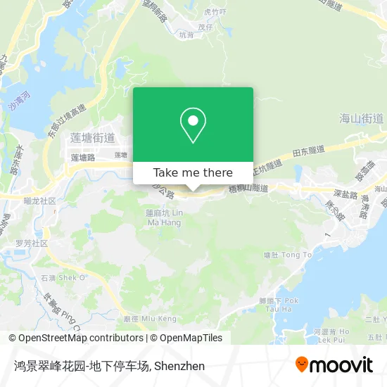 鸿景翠峰花园-地下停车场 map