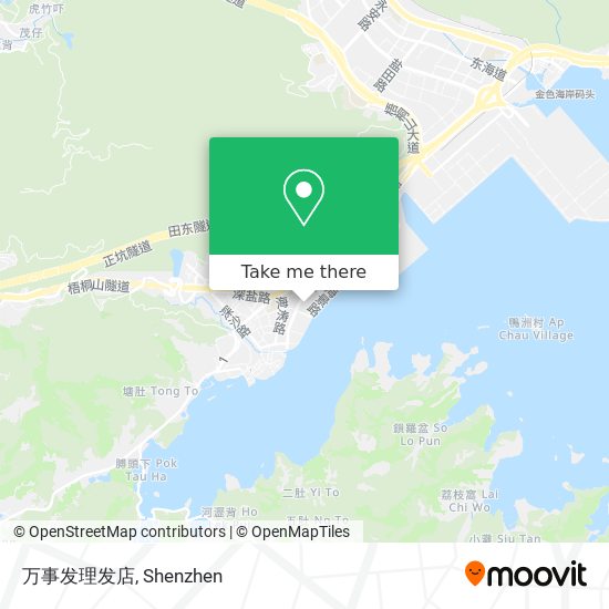 万事发理发店 map