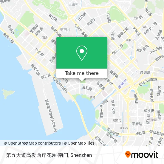 第五大道高发西岸花园-南门 map