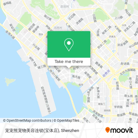 宠宠熊宠物美容连锁(宝体店) map