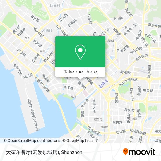 大家乐餐厅(宏发领域店) map