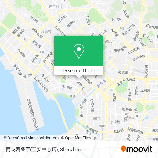 雨花西餐厅(宝安中心店) map