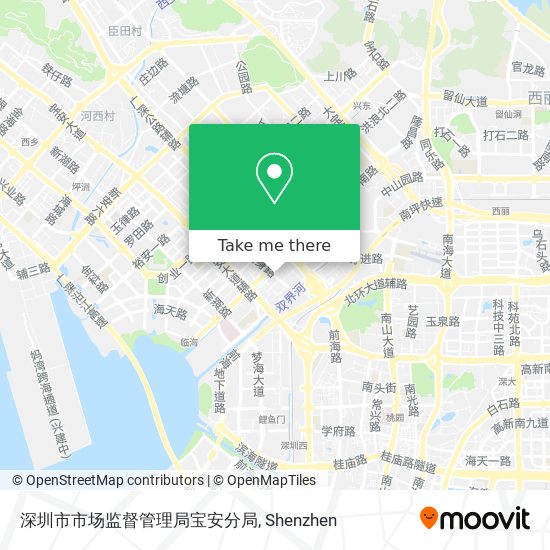 深圳市市场监督管理局宝安分局 map