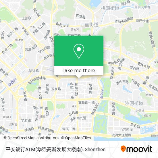 平安银行ATM(华强高新发展大楼南) map