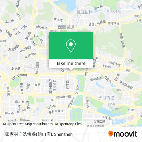 家家兴自选快餐(朗山店) map