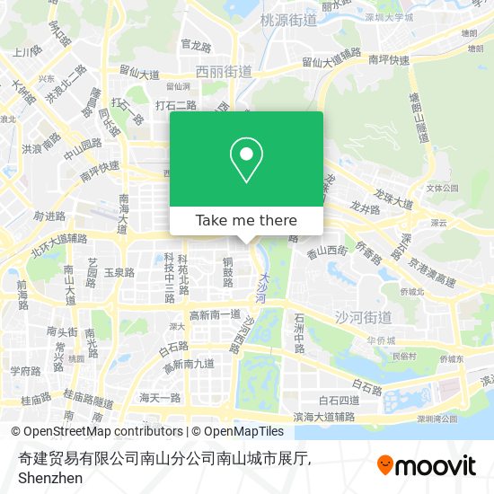 奇建贸易有限公司南山分公司南山城市展厅 map