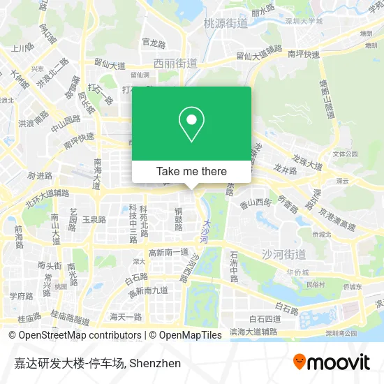 嘉达研发大楼-停车场 map