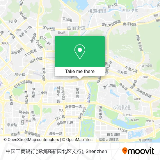 中国工商银行(深圳高新园北区支行) map