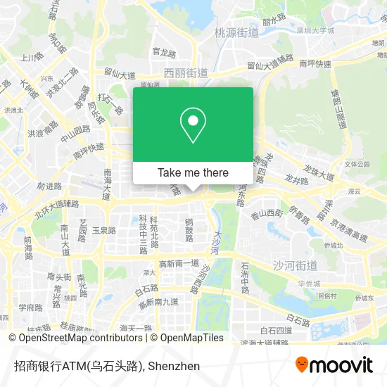 招商银行ATM(乌石头路) map