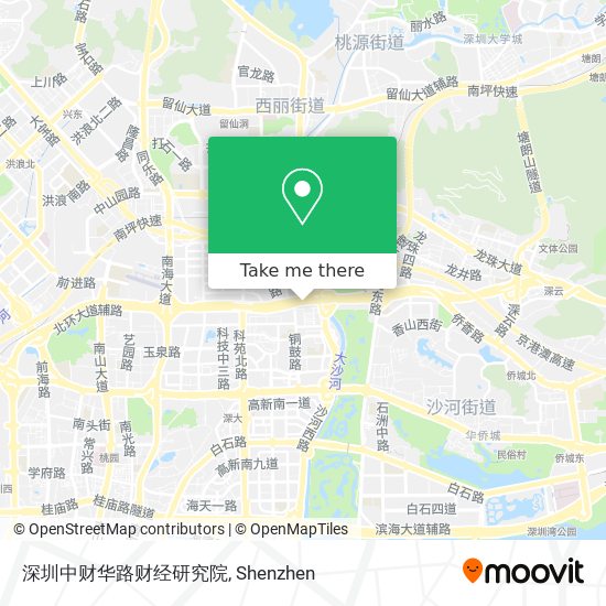 深圳中财华路财经研究院 map