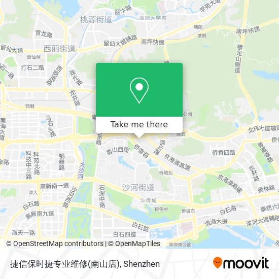 捷信保时捷专业维修(南山店) map
