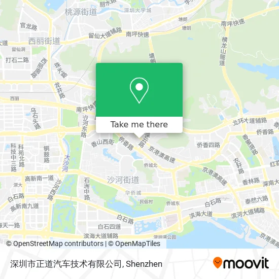 深圳市正道汽车技术有限公司 map