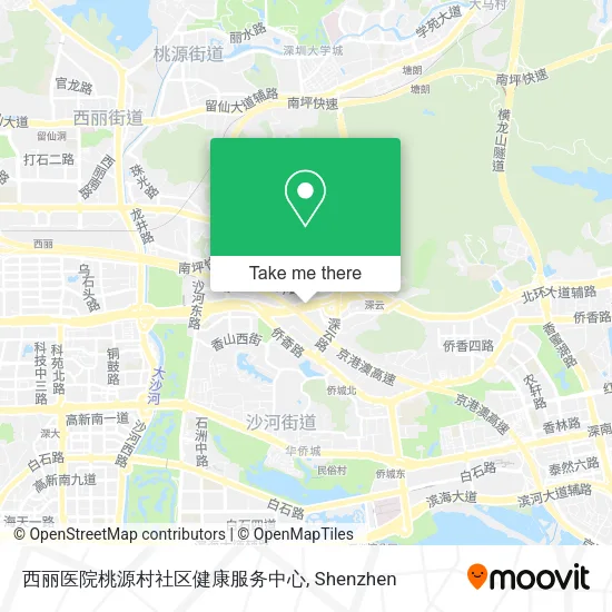 西丽医院桃源村社区健康服务中心 map