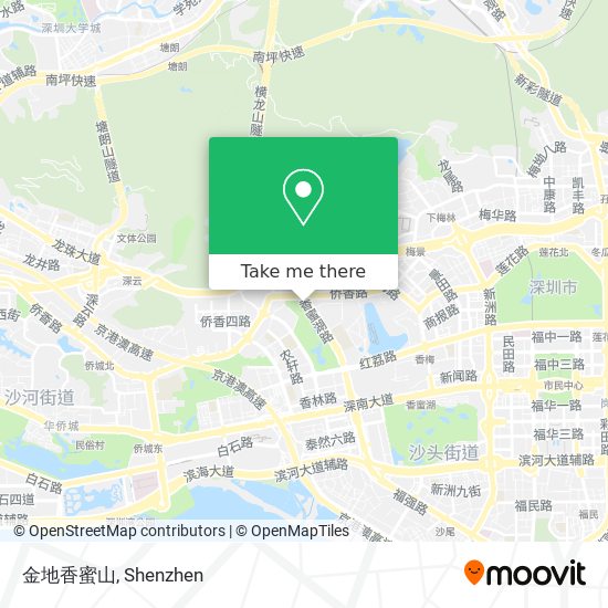 金地香蜜山 map