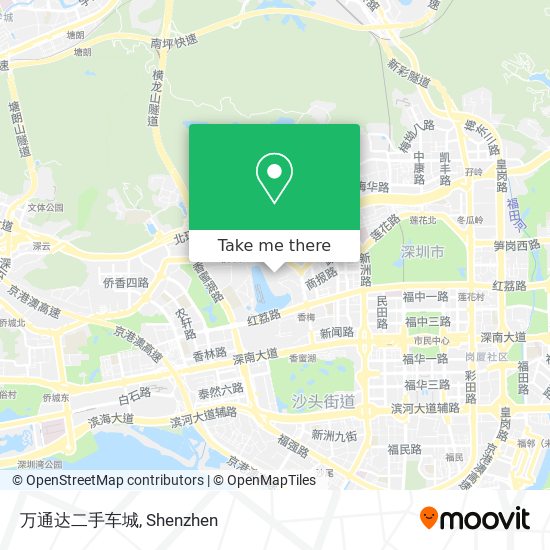 万通达二手车城 map