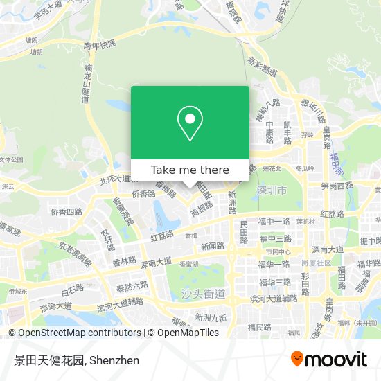 景田天健花园 map