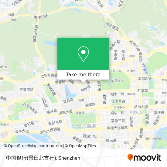 中国银行(景田北支行) map