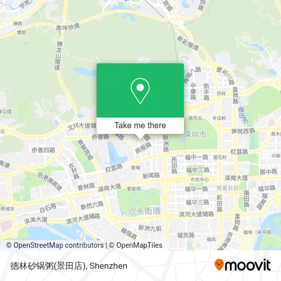 德林砂锅粥(景田店) map