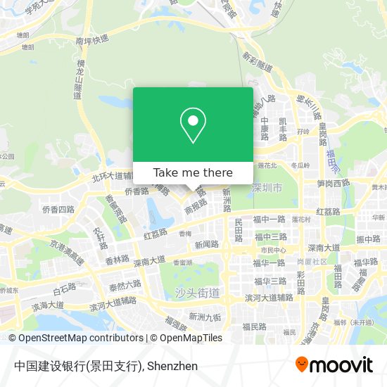 中国建设银行(景田支行) map
