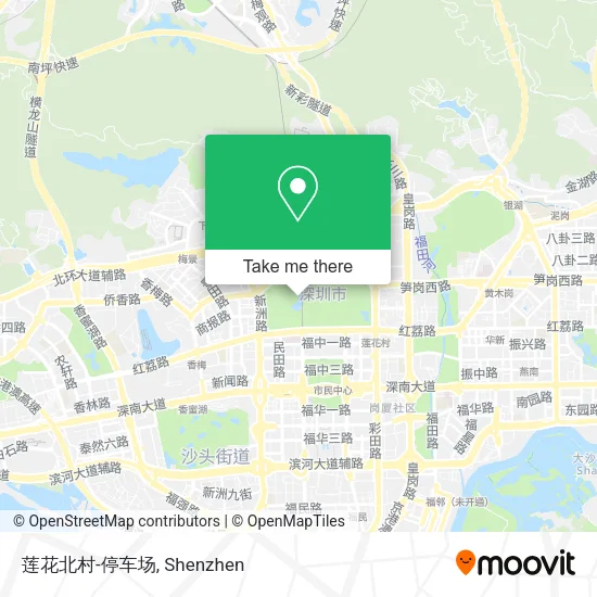 莲花北村-停车场 map