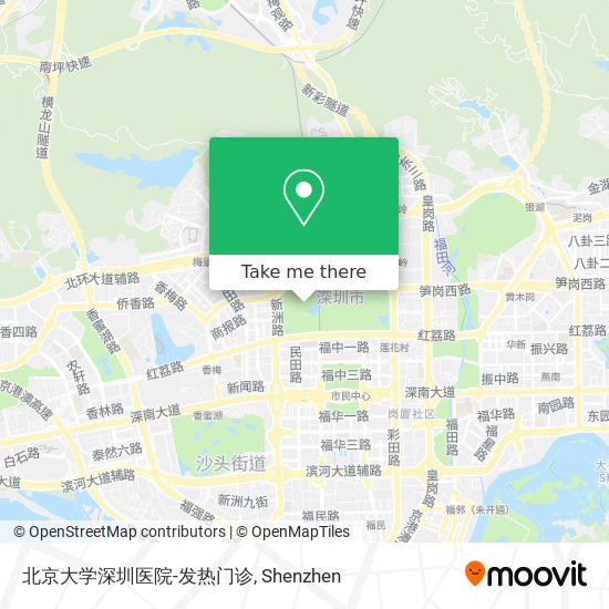 北京大学深圳医院-发热门诊 map