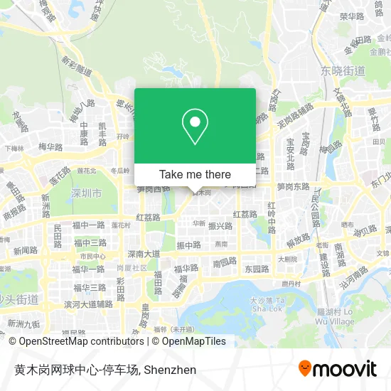 黄木岗网球中心-停车场 map