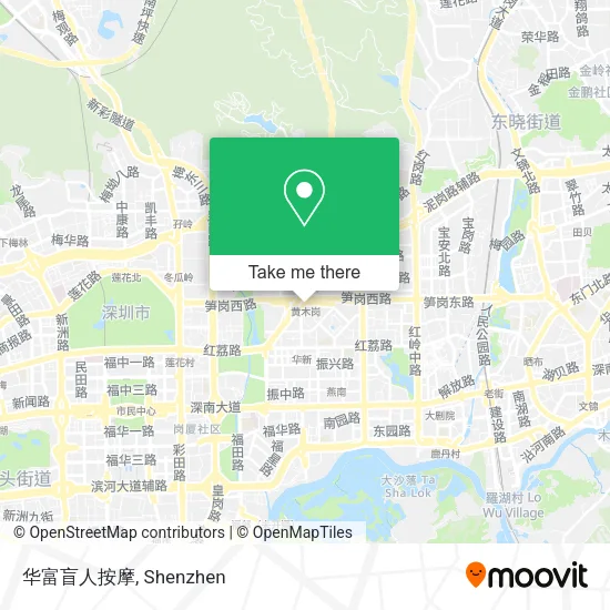 华富盲人按摩 map