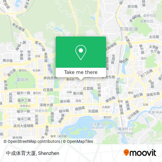 中成体育大厦 map