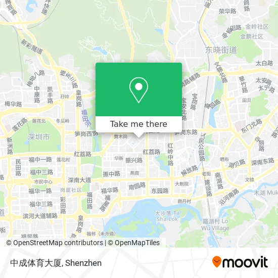 中成体育大厦 map